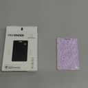 Wallet Tracker Card, Ultra-Slim Smart Card Wallet Tracker (iOS Only), Rechargeable Bluetooth Tracking Card, IP68 Waterproof, Key Finder for Keys, Luggage, Purse, Laptop, Passports (Purple)