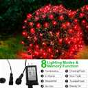 Efunly LED Christmas Net Lights for Bushes Outdoor, 100 LED 5ftx5ft Waterproof 8 Modes Connectable Mesh Lights for Bushes, Garden, Yard, Trunk, Outdoor Christmas Decorations