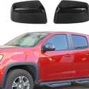 Voodonala for Chevy Colorado 2014-2022 RearView Mirror Cover Side Mirror Cover Compatible with Chevy Colorado 2014+/ GMC CANYON 2014-2022(2Pcs/set,ABS,Carbon Fiber Black)