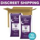 Poise Overnight Incontinence & Postpartum Pads for Bladder Leaks, 8 Drop Extra Coverage, 72 Count (2 Packs of 36)