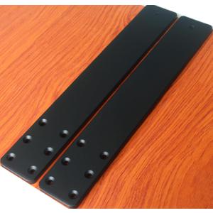 2 Pack L16 x W 2.5" 10mm Thick Hidden Countertop Support Brackets, Straight Steel Countertop Support Brackets Solid Floating Shelf Bracket for Countertops Frosted Black