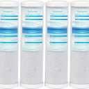 Geekpure Carbon Block Replacement Filter Cartridge for RO Water Filtration System and Whole House Water Filtration -Reduce Chlorine Taste -2.5" x 10" -5 Micron-Pack of 4