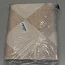 Beeiva Checkered Print Carpet Runners for Hallway 6ft, Beige Ultra Thin Washable Kitchen Runner Rug Non Slip, Moroccan Plaid Checkerboard Decor Faux Wool 2x6 Rug for Bedroom Bathroom Entryway