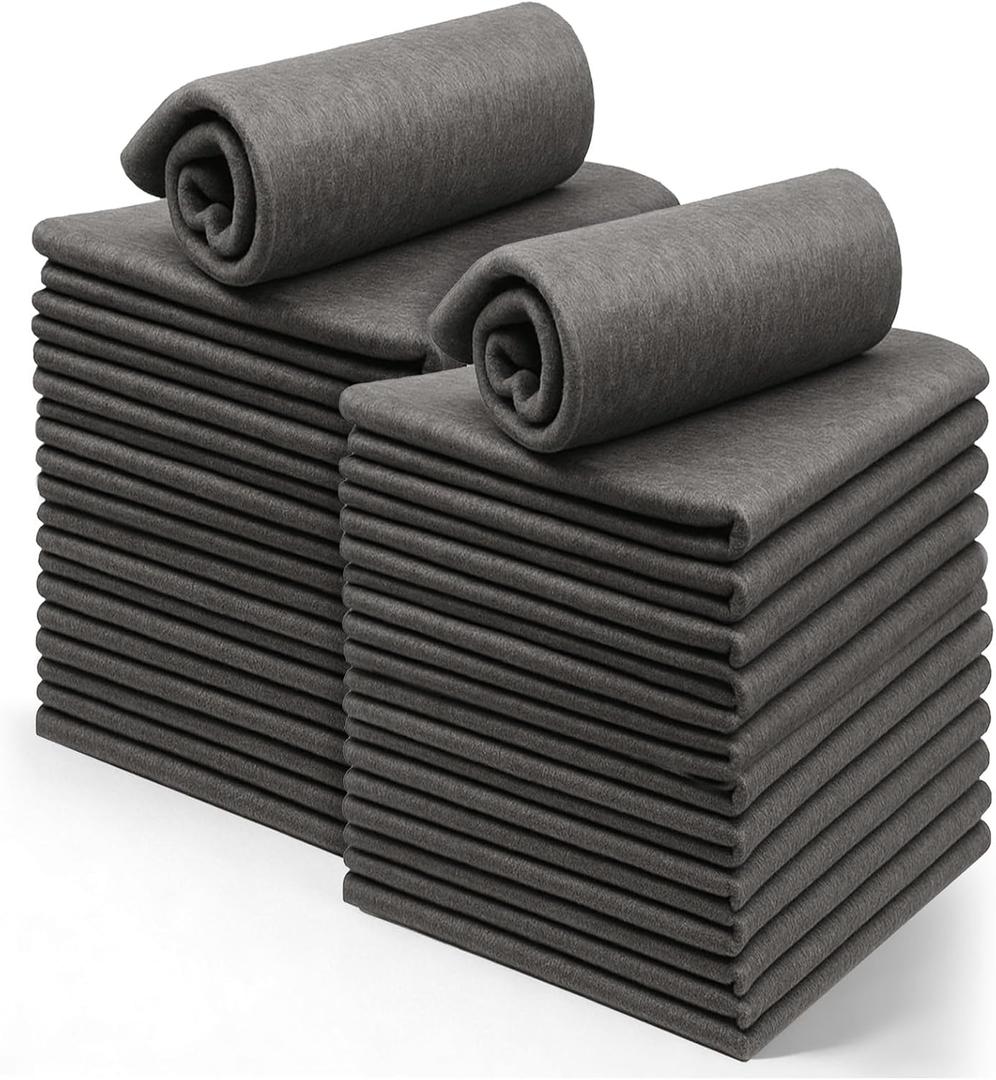 20 Pcs Thickened Magic Cleaning Cloth Cleaning Rags for Home | Reusable Polyester Fiber, Washable, Cleanings Glass Cloth, Kitchen, Window, Glass, Cars, 11.81 x 11.81 inches