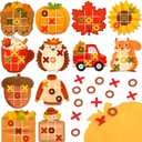 Capoda 24 Pack Fall Party Favors Pumpkin Maple Strategic Board Autumn Thanksgiving Desk Favors for Fall Harvest Goody Bag Stuffers Autumn Birthday Party Gift (Cute)