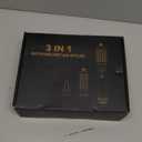 4 in 1 Rotating Hair Dryer Brush Spinning with Detachable Brush(2" & 1.5"),Negative Ionic Brush Blow Dryer 100-120V,3 Heats and 2 Speeds Rotating Hot Air Brush for Curling,Straight,Drying (Black)