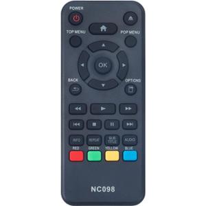 NC098 NC098UL Replacement Remote Control Applicable for Philips Blu-ray DVD Player BDP1502/F7 BDP1502F7 BDP1502 F7