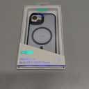 Designed for iPhone 15 Case, Compatible with Mag-Safe, Frosted Translucent Slim Case with Built-in Aluminum Alloy Lens Bracket, Military-Grade Drop Protection with Airbag Corners, Blue