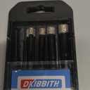 DKIBBITH 7 Pack Dry Diamond Drill Bits & Tile Drill Bits Set for Ceramic, Porcelain, Marble, Granite, Stone, Glass - Round Shank 3/16", 1/4"(x2), 5/16", 3/8", 1/2"+1 Pack Drill Bit 1/4"