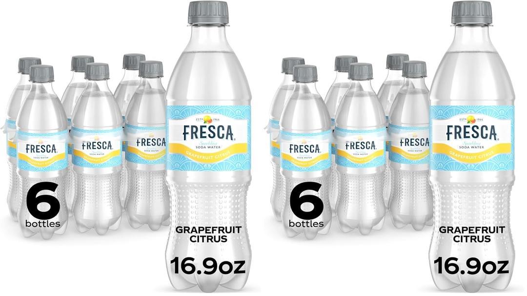  Fresca Citrus Soda Soft Drink, 16.9 fl oz Bottles, 24 pack BBD: 02-23-26