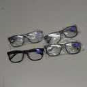 Blue Light Blocking Reading Glasses Men Large Oversized Square Readers Wide fit Cheaters for Men W/Big Head/Large Face (4 Pairs of Matte Black Reading Glasses)