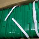 Mumufy 8 Pcs 3.5 Gallon Square Food Grade Bucket with Lid, Green