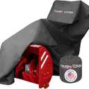 Tough Cover Snow Blower Cover - Standard Size, Basic Black, Waterproof Cover Protection, Heavy Duty Tear-Resistant Marine-Grade Fabric, Universal Fit for Two Stage Snow Blowers