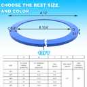 Trampoline Pad Replacement, 12FT Trampoline Spring Cover, No-Hole for Pole Waterproof Trampoline Safety Pad, Trampoline Replacement Parts & Accessories