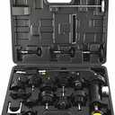 KUNTEC 18pcs Universal Radiator Pressure Tester Vacuum Pump Type Cooling System Kit