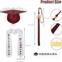 Newrara Kindergarten Graduation Cap and Gown Stole Package for Kids (Red)