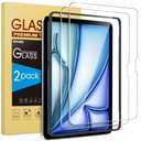 SPARIN 2 Pack Screen Protector for iPad Air 11-inch M3 2025 & M2 2024, (iPad Air 7th/6th Generation), Tempered Glass-Apple Pencil Pro & Case Compatible, Anti-Scratches, High Definition
