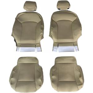 Custom Nappa Leather Front Car Seat Covers fit for Lexus is 250 350 2006-2012 Accessories Automotive Seat Covers 2 PCS Interior seat Protective Cover (Beige)