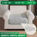 OHSIO Couch Cushion Covers, Super Soft Thicker Fleece Sofa Cover Stretch Sectional Sofa Slipcover Washable Pet Friendly Anti-Slip Stain Resistant Furniture Cover for Home(1 Seat Cover S,Light Gray)
