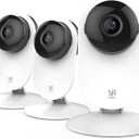YI Pro 2K 3PC Home Security Camera, 2.4GHz Indoor Cameras for Home Security with Person, Vehicle, Animal Smart Detection, Phone App for Baby, Pet, Dog Monitoring, Works with Alexa and Google Assistant (2K pro 3pc)