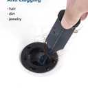 2 x 2PCS Bathroom Sink Drain with Lift Rod, Pop Up Sink Drain with Overflow, Universal Fit, Matte Black Drain Stopper for Vessel Sink, Assembly for Bathroom Faucet Sink