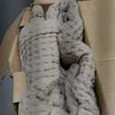 Bedsure Lightweight 100% Cotton Waffle Blanket, King, Linen