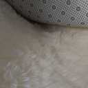 OLANLY Ivory Round Rugs for Bedroom - Machine Washable, 5 ft Circle Area Rugs for Living Room, Soft and Fluffy Shaggy Carpet for Teen Girls and Boys, Nursery Rooms, Dorms, Home Decor Aesthetic