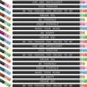 Epakh 100 Pcs Inspirational Pencils Color Changing Pencils Bulk with Eraser HB Wooden Pens Gift for Kids Back to School Gift for Classroom, Student Reward(Black,Classic Style)