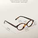 TIJN Olisa Blue Light Blocking Glasses for Women Men,Oval Glasses Frame Bluelight Glasses for Gaming/Computer/Screen (Brown)