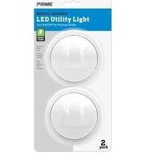 Prime LED Battery Operated Utility Light, 2 Pack