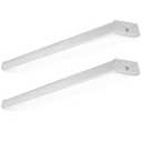 2 x 4ft LED Wraparound Light 60W: Selectable 60W/50W/40W 5000K 6600LM
Linkable Wraparound Light 110LM/W, Hardwired LED Shop Light Fixture, High Efficacy, ETL Linear Lights for office