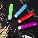 Outus 10 Pieces Sidewalk Chalk Holders Railroad Chalk Holder Jumbo Plastic Adjustable Clip for Kids Teachers Students Back to School Office Classroom