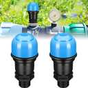 2 Pack Air Release Valve 3/4 Inch Air and Vacuum Release Male Thread Air Relief Air Bleeder Valve Vent Irrigation Water Saving System for Agricultural Drip Systems