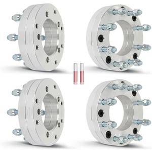 OCPTY 5x5.5 to 8x6.5 Wheel Adapters for 1500 2 inch 14x1.5 Studs 108mm Hub Bore Forged Hub Centric Wheel Adapters 5 lug 4PCS