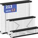 2-Pack 213 Filter Replacement Compatible with AprilAire 213 Whole House Air Purifiers Models,1210,1620,2210,2216,3210,4200,MERV 13 Furnace Filter Replacement,fit for 20x25x4 Furnace