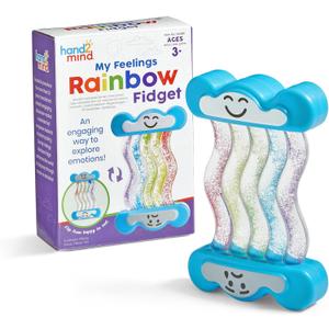 hand2mind My Feelings Rainbow Fidget, Toddler Sensory Toys, Quiet Fidgets, Calm Down Corner Supplies, Social Emotional Learning, Calming Toys, Preschool Classroom Must Haves, Mindfulness for Kids