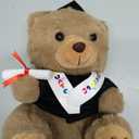 Deekin 10 Inch Kindergarten Graduation Bears Stuffed Animal Class of 2026 Plush in Black Cap Grad Bear Kindergarten Graduation Gifts Stuffed Animal Plush Toy for Grad Party Decor