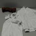 Star Wars Princess Leia Official Infant Deluxe Costume - Premium Printed Jumpsuit with Attached Booties and Cap 6-12M