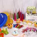 Sratte 36 Pcs 2026 New Year's Party Kit, 4 Colors Hats 12 Noisemakers 6 Eyeglasses 6 Headband Tiaras 8 Blowing Horns for Party New Year Eve Favors