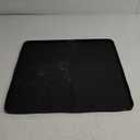 Mini Fridge Mat, 19.7x19.7x0.6 Inch Non-Slip Thick Under Refrigerator Silicone Mat, Leak-Proof Washer Drip Tray for Carpet Floor Protection, Black