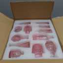 TBWIND Pink Glass Bud Vase Set of 24, Small Flower Vases for Centerpieces in Bulk, Mini Vintage Vase for Wedding Decor, and Home Table Dcor