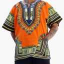 DA'IKI Dashiki Cotton Shirt African Tribal Kaftan Boho Caftan Unisex Size XL