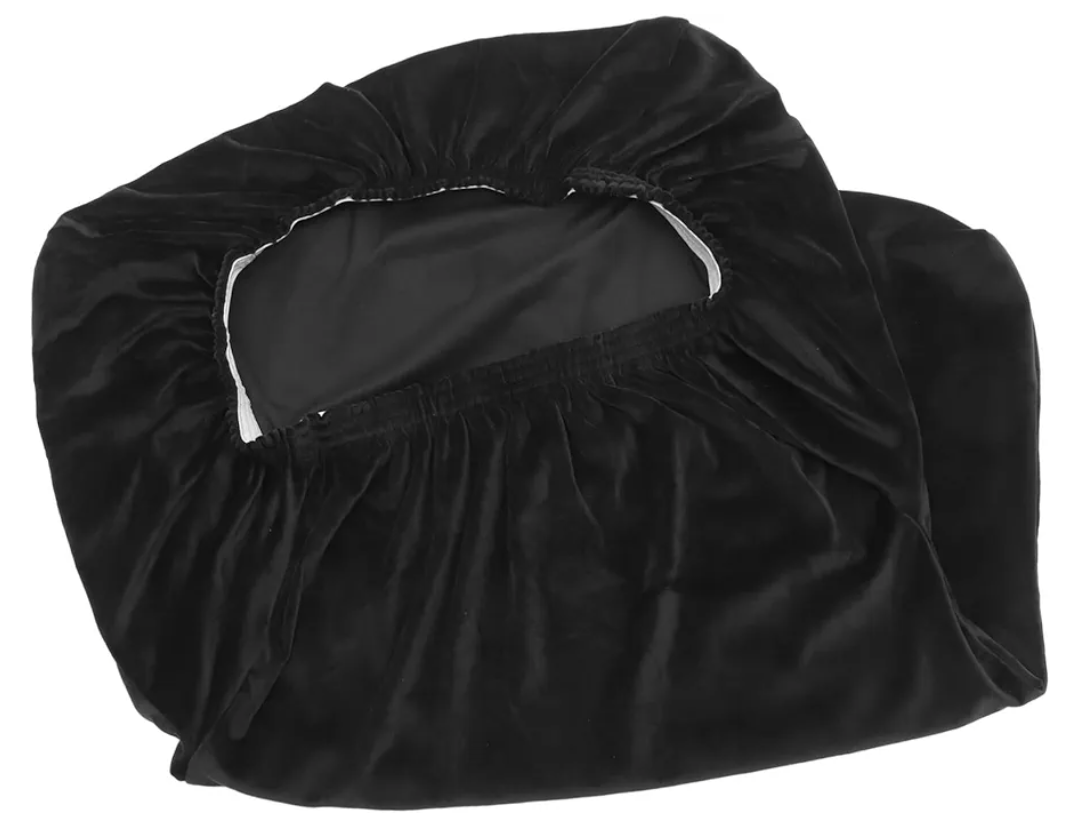 GARVALON Velvet Chair Slipcover Washable Furniture Protector for Armless Accent Chairs Elastic Bottom Soft Thick Material for Living Room Decor, 2 Pcs