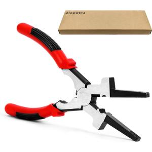 8"MIG Welding Pliers, Multi-functional Carbon Steel MIG Welding Pliers with Insulated Handle, Long Nose Wire Cutting Tools - Reliable and Durable (1Pack, Red)