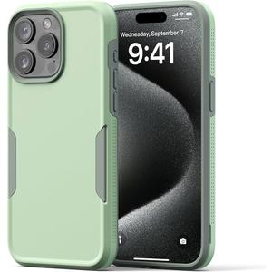 NTG【2023 New Designed for iPhone 15 Pro Max Case, Heavy-Duty Tough Slim Shockproof [2 Layer Structure][Military Grade Protection] Phone Case for iPhone 15 Pro Max(6.7 Inch), Green, Pack Of 5