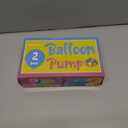 Balloon Pump Hand Held, Inflator Air Pump for Balloons - 2Way Dual Action, 2Pack: Friends can Help - Easy to Use - Sturdy Ballon Inflator Pump