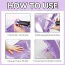 Blue and Purple Square Foil Balloon Wall,19 Inches Double Sided Chrome Square Balloons Tunnel Arch Kit for Baby Shower,Princess Wedding,Birthday Party Decoration