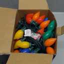 HAYATA C9 Big Bulbs Classic Christmas Lights 100 LED 64ft Strawberry String Light - Fairy Lighting for Outdoor, Indoor (Multi Color - 100LED)