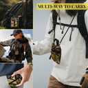 EDC Pocket Organizer,Multipurpose Pocket Pouch with Zipper and Strap,3 Tool Slots with 6 Pocket Storage EDC Gear,Pen,Notebook,Small EDC Pouch for Men