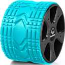 Back Roller, Back Wheel Targeted Back Pain Relief, Yoga Wheel Muscle Massage, Foam Roller for Trigger Point Therapy Physical, Stretching & Exercise, 880lbs Capacity, 10 Inch (Acid Blue+Grey)